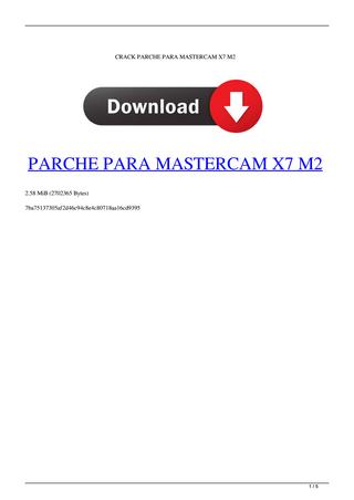 mastercam 2018 patch francais telecharger torrente